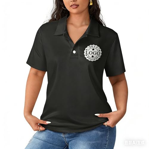 Polos personalizados para hombres y mujeres Diseña tu camisa de golf de trabajo ligera personalizada con texto, foto y logo miniatura 3