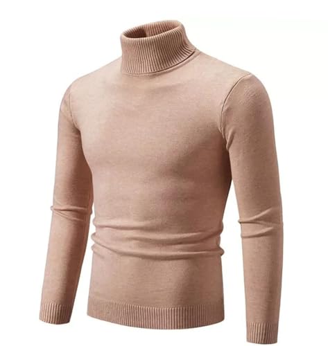 Rfmfkkg Knitted Turtleneck Sweater Men Women Slim Fit Pullovers Solid Color Jumper Sweaters2