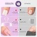 Gellen Press On Toenails 300PCS Short Square Toe Nail Tips Full Cover Matte Soft Gel Fake Toenails, 12 Sizes Clear Toe Nail Extensions with Easy Handle for Pedicure DIY Home Nail Salon