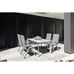 KETTLER Diamond Multipositionssessel Silber Flanelle