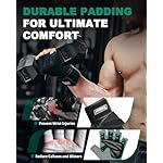 Trideer Workout Gloves for Men, Weight Lifting Gloves with Wrist Wrap Support, Full Palm Protection & Extra Grips for Weightlifting, Exercise, Cross Training, Fitness, Pull-up - Image 3