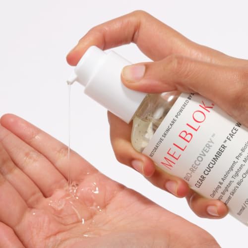 Image of Melblok Bio-Recovery Clear Cucumber Face Wash 150ml | For Oily & Combination Skin| Oil Control, Pore Cleansing & Non-Drying Prebiotic Face Cleanser with Niacinamide