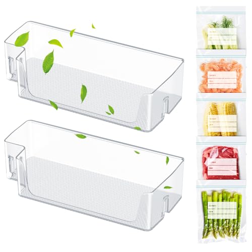 Image of POOLKEY (2 PACK) UPGRADED DA97-20638A Refrigerator Door Bin Compatible with Samsung Refrigerator Shelf Bin Right Door Parts RS27T5200SR RS27T5201SR RS22T5561SG RS27T5561SR RS22T5561SR Shelf