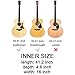 GLEAM Guitar Bag - Improved 0.5 inch Sponge Padding Guitar Case Gig Bag Fit 41 Inch Acoustic Guitar Waterproof