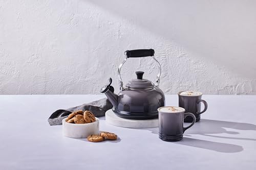 Le Creuset Stoneware Vancouver Mug, Set of 4, 14 oz. each, Oyster by Le Creuset - Image 3