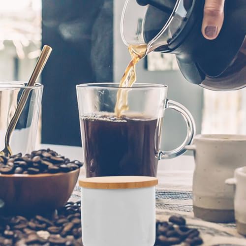 Canister cerámico para té con tapa y sello hermético miniatura 5