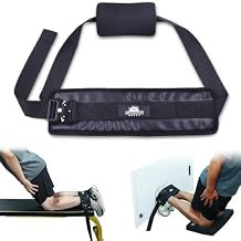 Nordic Hamstring Curl Strap with Extra Large Foam Stopper and Thick Neoprene Padding, Fits Various Doors, Enhances Leg Strength and Muscles knee pad not include