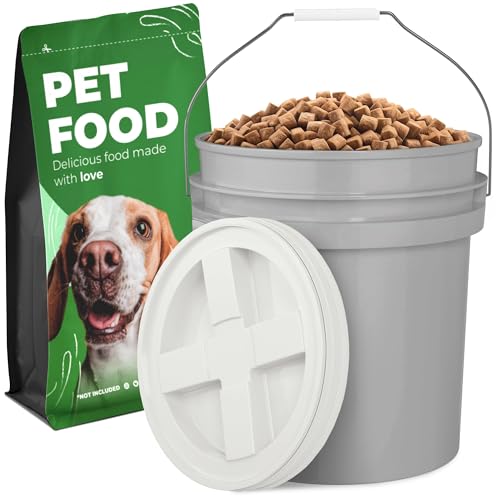 EconoHome Pet Food Storage Container – Holds Up to 25