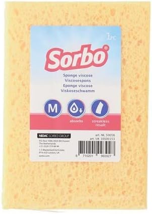 Sorbo Éponge en Viscose M, Éponge de Nettoyage Douce et Absorbante, pour Nettoye