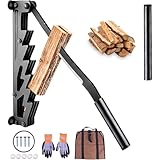 Holzspalter – Zweigriff-Wand-Anzündspalter, verbesserter Kohlenstoffstahl für weiches Brennholz, perfekt für den Innen- und Außenbereich