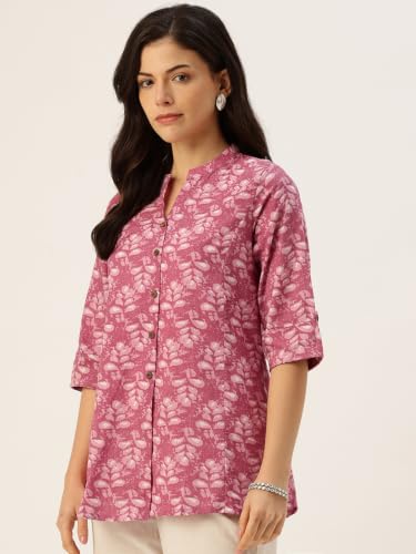 Image of Printed Mandarin Shirt - Casual & Chic (S-3XL)
