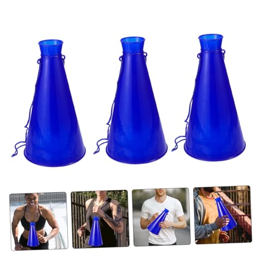 Skisuno BXY0350HX19Y0F9AKDYS 4Pcs Cheering Horn Sports Game Megaphone Sports Party Favors Cheerleading Megaphones Sports Match Megaphone Noisemaker Toys Party Favor The Toddler Football Microphone Plastic thumb #4