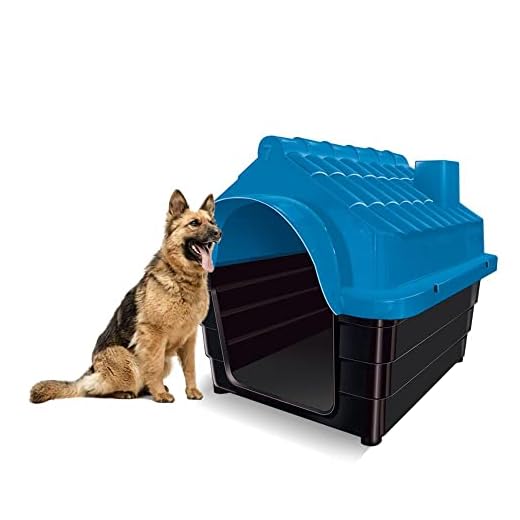 Casa De Cachorro Plástica N7 Injetada Mecpet Cor:azul