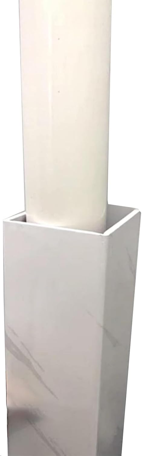 Pipe Coverings Enclosure U Shape, Weatherproofing Pipe Coverings Walls Venting Pipes Air Conditioner Lines/Water Heater Pipes Covers Hider Wide Home (L W D 60×14×14Cm/23.6×5.5×5.5In)