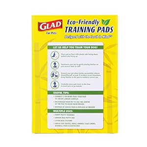 Glad for Pets Earth Friendly Bamboo Training Pads | Eco Friendly Puppy Pads for All Dogs | 85 Super Absorbent Puppy Training Pads, Deodorizing Dog Training Pads for Pets