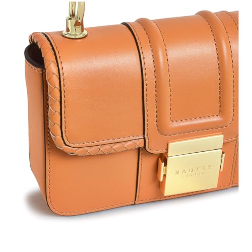 HANLEY CLOSE - WEAVE MINI FLAPOVER CROSSBODY APRICOT4