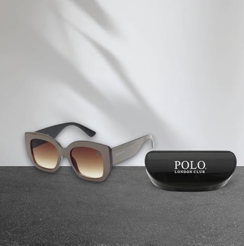Óculos de Sol Clássico Polo London Club com Proteção UVA/UVB - Kit contém estojo e flanela