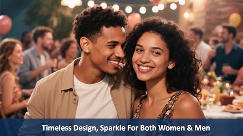 Moissanite boucle d'oreille luxe en argent massif coupe idéale