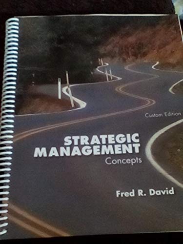 Strategic Management Concepts Custom Edition 0558404332 Book Cover