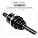 Rear Left Right CV Axles set for 2009 2010 2011 2012 2013 2014 For Yamaha Grizzly 550,2007-2013 For Yamaha Grizzly 700,2017-2021 For Yamaha Kodiak 700