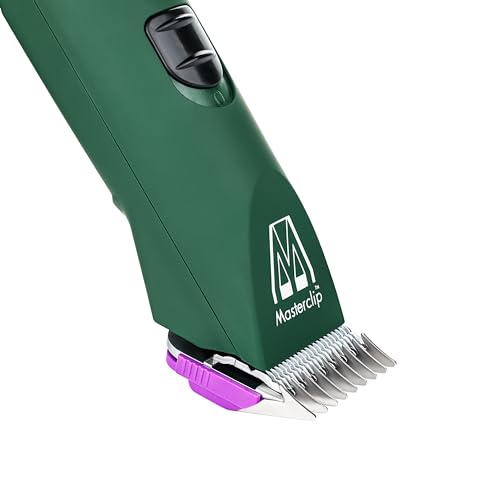 MASTERCLIP Cordless Dog Clipper for Home Grooming – Low Noise, Rechargeable & Heavy Duty – Ideal for Thick, Curly, Silky & Long Coats – 2 Batteries, 10 Blade, 4 Combs, Oil & Brush - Image 3