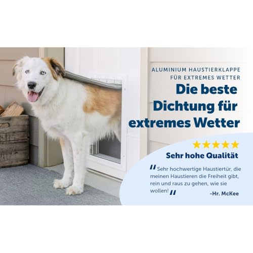 PetSafe Energieeffiziente Aluminium Haustiertür, XL
