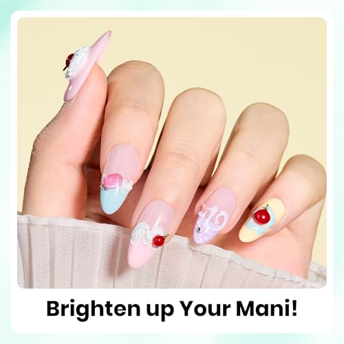 Image of Beetles Pastel Gel Polish Set - Afternoon Desserts Collection, 6 Colors Pastel Purple Yellow Blue Pink Trendy Colors Uv LED Lamp Salon DIY at Home Nails Gifts for Women Nails