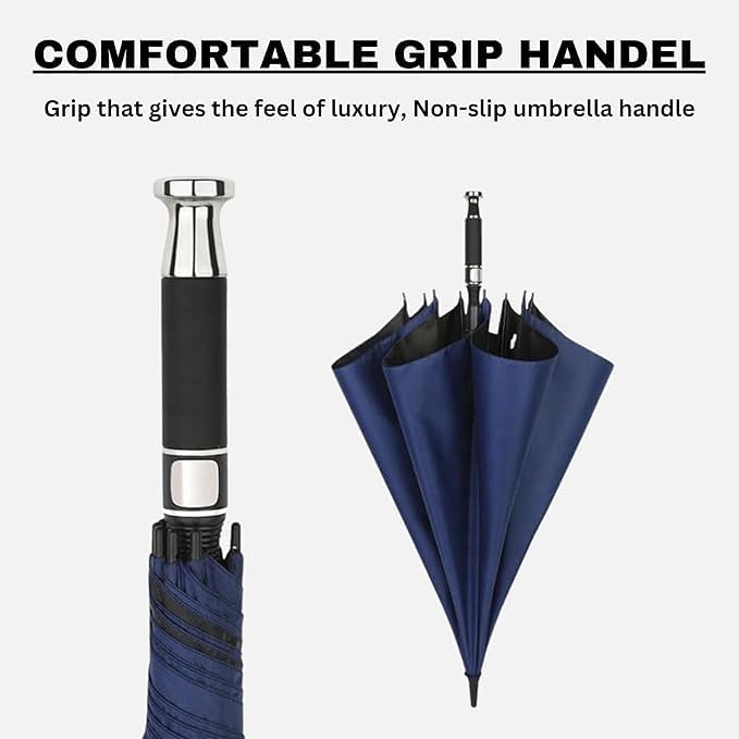 Image of Premium Auto Open 47 inch Big Size Umbrella for Men & Women | Windproof & UV Protection Umbrella With Strong Frame and Comfortable Grip Handle