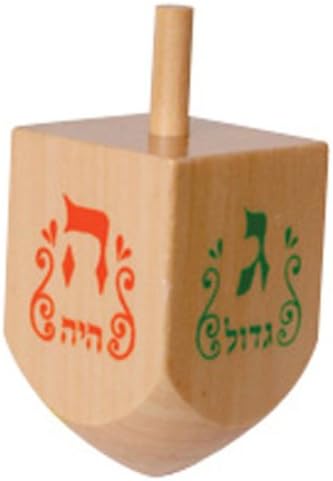 Natural Wood Large Dreidels / 50 pack