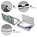 VstaDank Barber Shop Business Card Holder Fashion Aluminum Alloy Flip Cover Credit Card Holder High End Professional Name Cards Case Exquisite Pocket Metal Cards Holder for Work