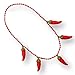 Blinkee Cinco de Mayo Unlit Jumbo Five Chili Pepper Charms Necklace