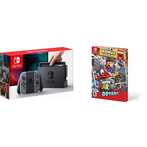 Nintendo Switch Grey + Super Mario Odyssey: Starter Pack - Super Mario...