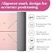 Ostutry Yoga Mat 6mm Thick - Non Slip Yoga Mat 72"x 26"x 0.24" with Alignment Mark, Anti-Tear Exercise & Fitness Mat for Yoga, Pilates & Floor Workouts, Carry Strap Included (Pink)