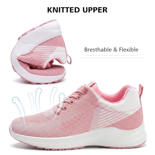 Image of Padgene Womens Sneakers Lightweight Tennis Walking Shoes Sports Running Shoes for Woman Mesh Breathable Gym Fashion Sneakers Athletic Comfortable Casual
