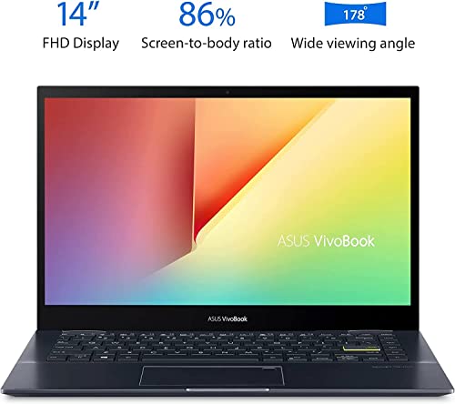 ASUS-VivoBook-Flip-14-Thin-and-Light-2-in-1-Laptop-14-inch-FHD-Touch-Display-AMD-Ryzen-5-5500U-20GB-RAM-512GB-SSD-AMD-Radeon-Graphics-Windows-10-Home-Bespoke-Black-Bundle-with-JAWFOAL