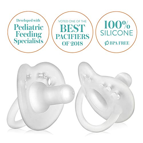 Evenflo Feeding Balance Plus Stage 1 Cylindrical Baby, Newborn And Infant Pacifier - Developed With Pediatric Feeding Specialists - 0 To 6 Months (Pack Of 2) #TOP2
