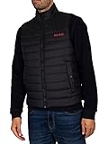 Hochwertige Verarbeitung HUGO Herren Bentino2221 Daunenweste, Black1, XL EU