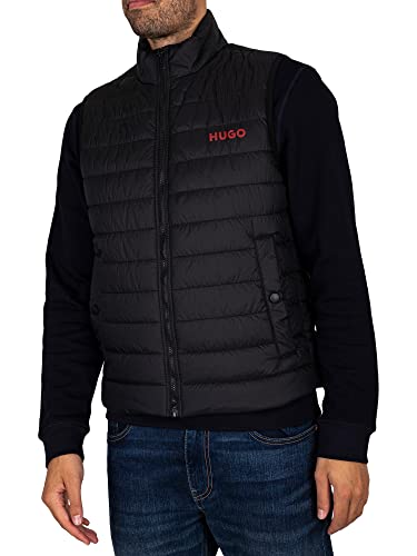 Preisvergleich Produktbild HUGO Herren Bentino2221 Daunenweste, Black001, L EU