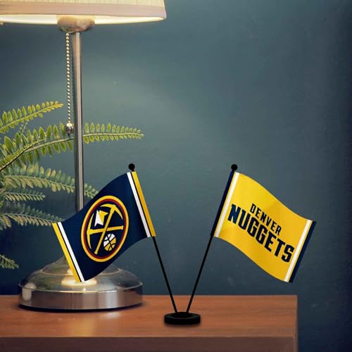 Drapeaux de bureau Denver Nuggets table et support pour fan de NBA - 4