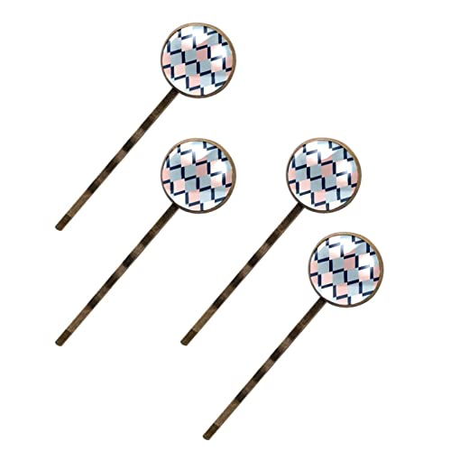 Épingles à cheveux géométriques design losange aux finitions métalliques haut de gamme