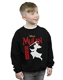 Disney Jungen Mulan Movie Warrior Silhouette Sweatshirt Schwarz 7-8 Years