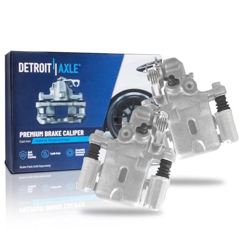 Image of Detroit Axle - Pair Rear Brake Calipers for 1994 1995 Hyundai Elantra