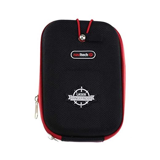Navitech Black EVA Rangefinder Hard Case/Cover with Carabiner Clip Compatible with The Callaway 300 Pro Laser Rangefinder/Callaway 200 Laser Rangefinder/Caddytek Golf Laser Rangefinder