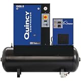 Quincy QGS 5HP Rotary Screw Compressor with Dryer