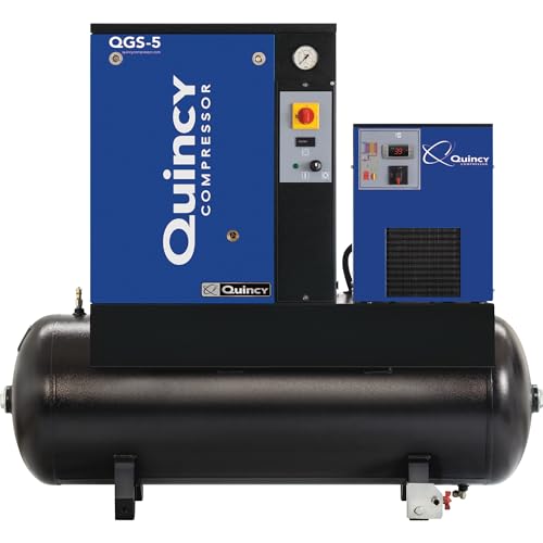 With Dryer - 5 Hp, 200/208, 230, 460 Volt 3 Phase, 60 Gallon