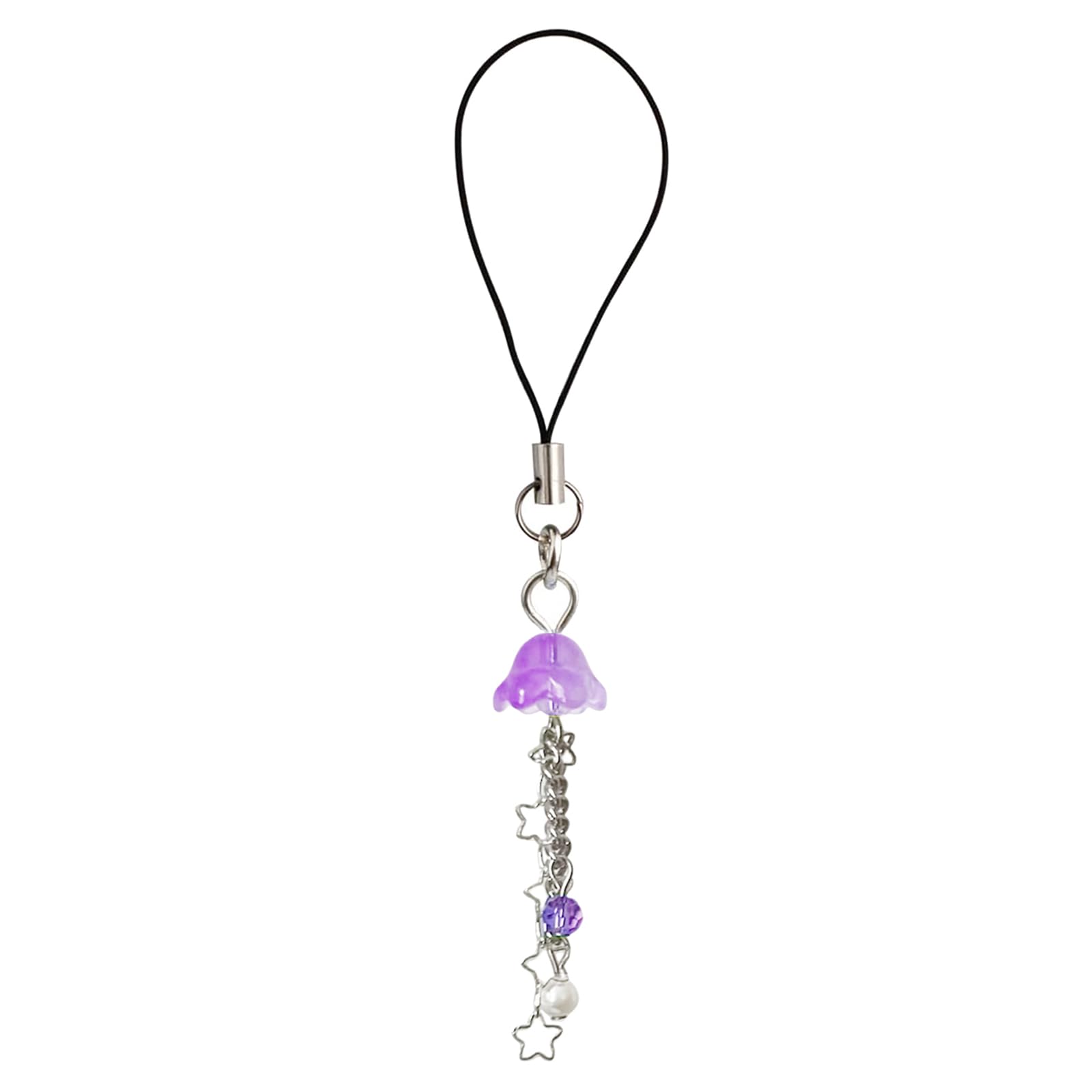 Agromusk Jellyfish Phone Charm, Y2K Beaded Strap, Cute Jelly Charms, Aesthetic Cell Accessories Chain for Women