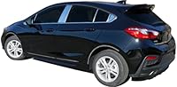 Vista 3 de QAA Es compatible con Chevrolet Cruze 2017-2019 8 piezas de poste de pilar de acero inoxidable, incluye dos piezas de pilar trasero PP57802