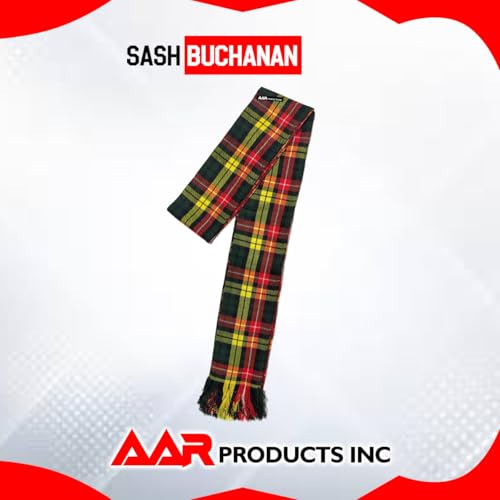 Image of AAR Womens Tartan Clan Sashes Ladies Brooch Scottish Highland - 90 x 10.5 Inches