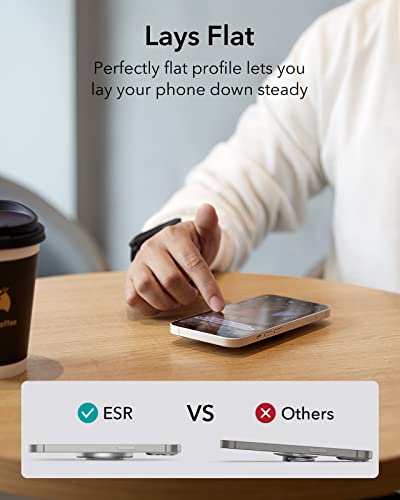 ESR Suporte magnético para anel de telefone HaloLock, compatível com suporte de anel de telefone Mag
