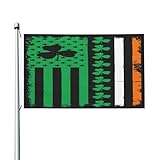 Dimensions du drapeau de jardin : Ce drapeau de jardin mesure 90 x 150 cm (3 x 5 pieds). Drapeau de jardin uniquement, sans pied ni mât. Léger mais suffisamment solide pour tenir pendant les fêtes.